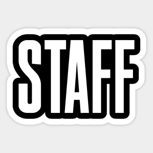 Staff Sticker